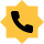A yellow and black icon of a phone